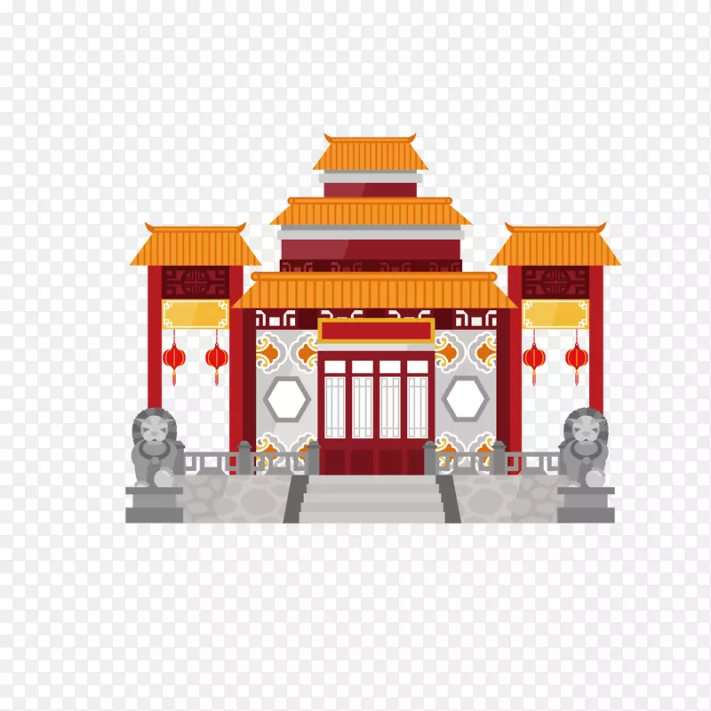 黄色高级大门矢量手绘PNG图片素材下载_图片编号7535672-PNG素材网