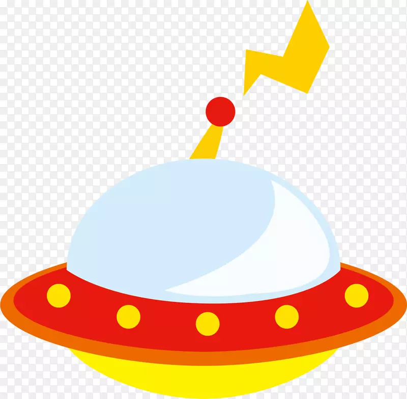 红色卡通飞碟飞船PNG图片素材下载_图片编号7535644-PNG素材网