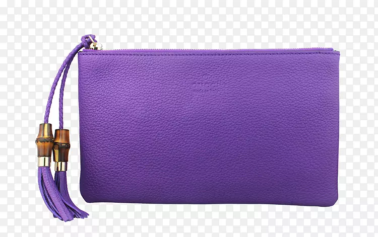 GUCCI 女士紫色手提包