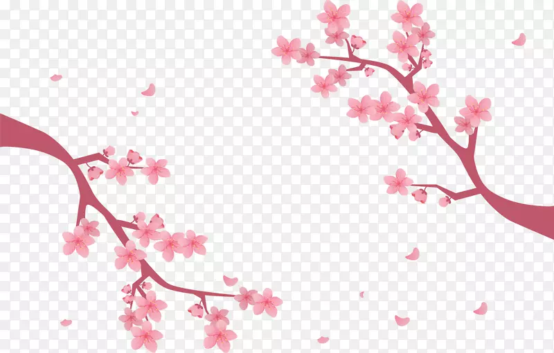 春暖花开粉红桃花