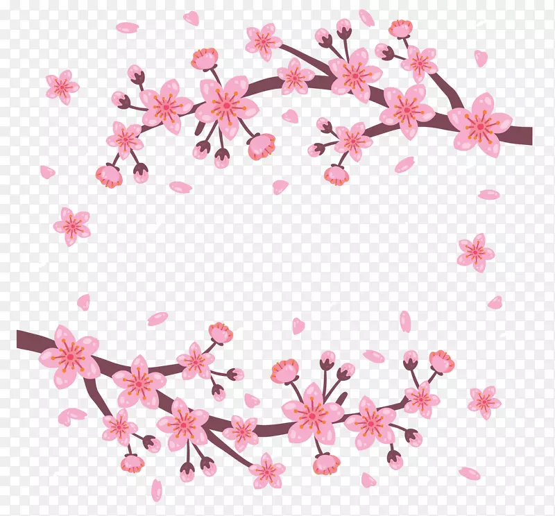 卡通手绘花卉花朵装饰