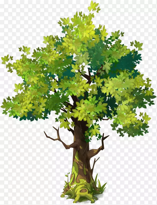绿色树木元素树木背景图片