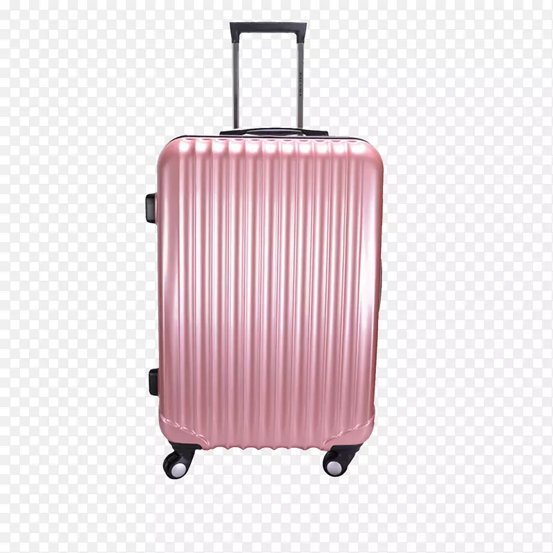 粉红色旅行箱免抠素材