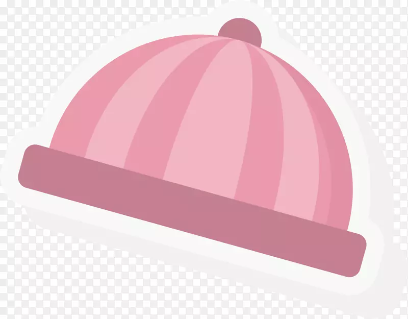 矢量图粉红色帽子