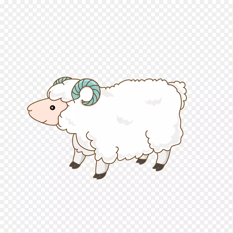 卡通手绘绵羊设计