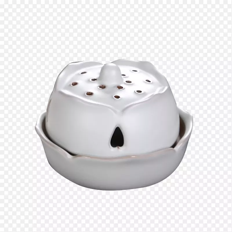 莲藕设计白色小香炉