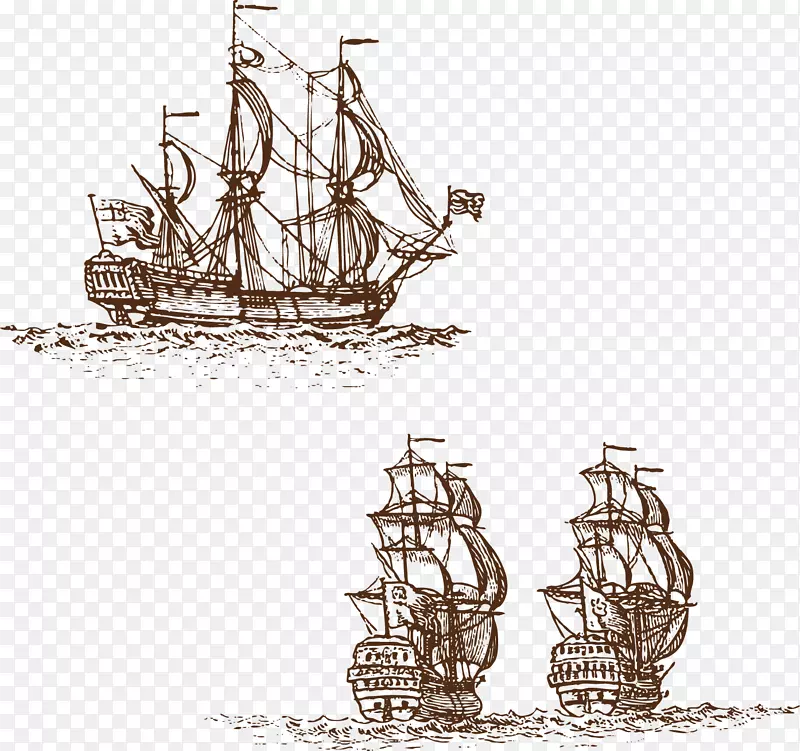矢量海盗船插图素材