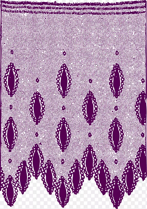 孔洞的矢量紫色花边