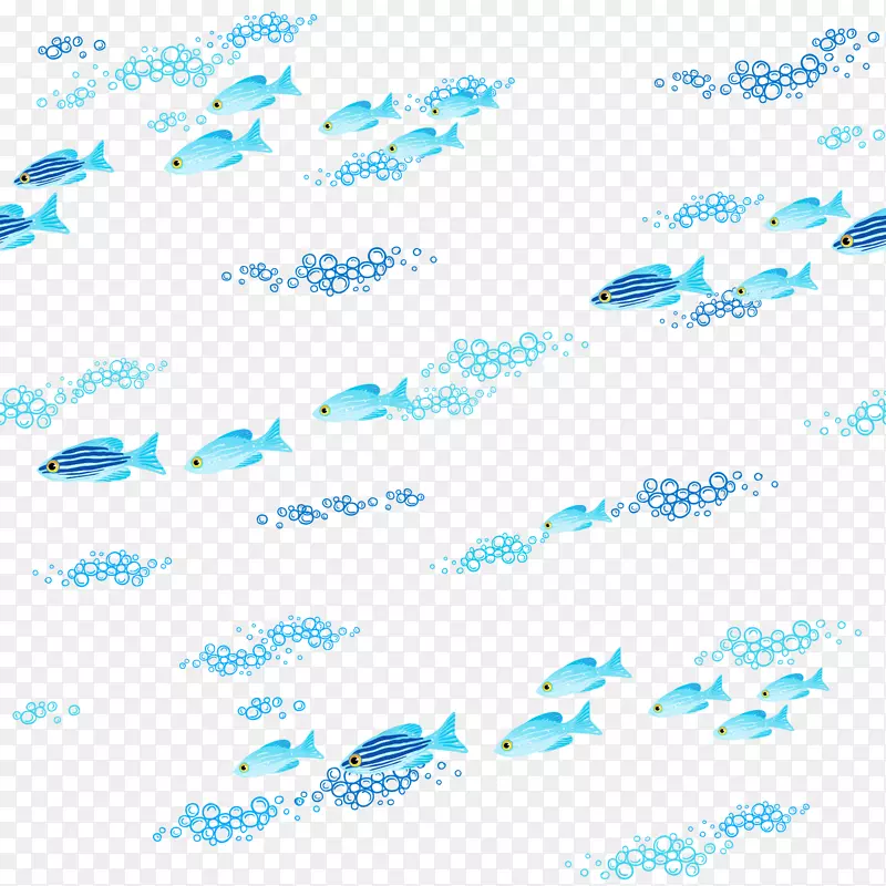 卡通世界海洋日蓝色小鱼背景pn