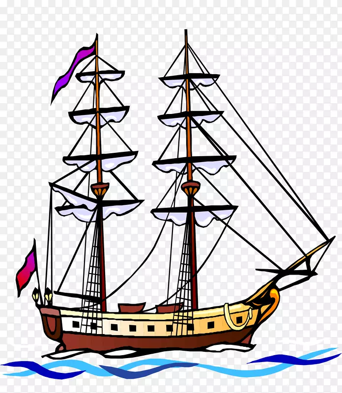 木质卡通帆船