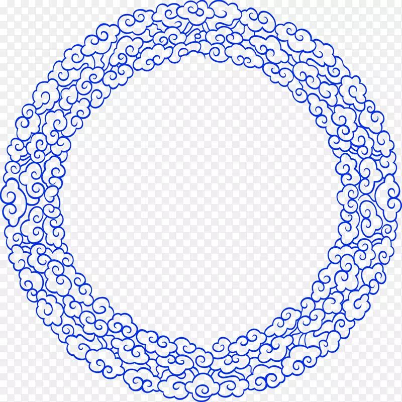 蓝色线条云彩花纹PNG图片素材下载_图片编号7547919-PNG素材网