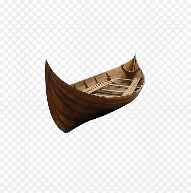 木质小船创意设计手绘