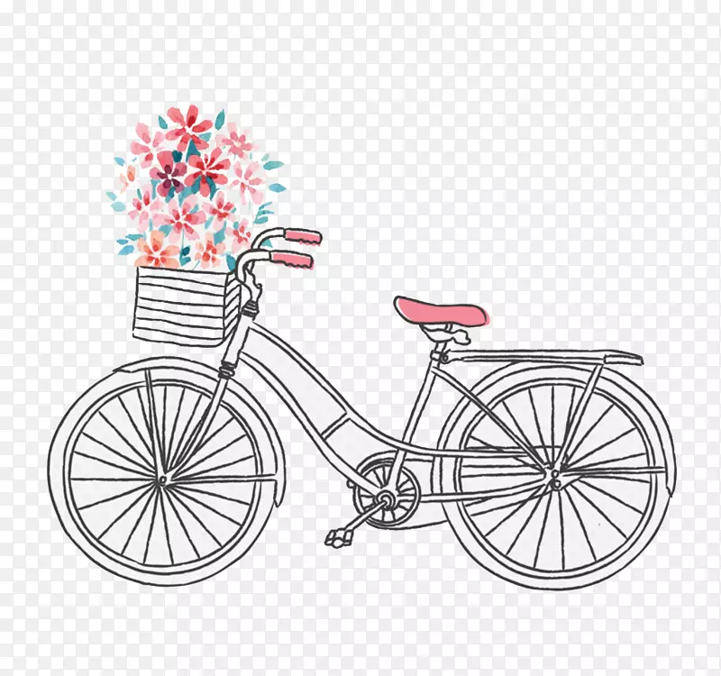 自行车花簇