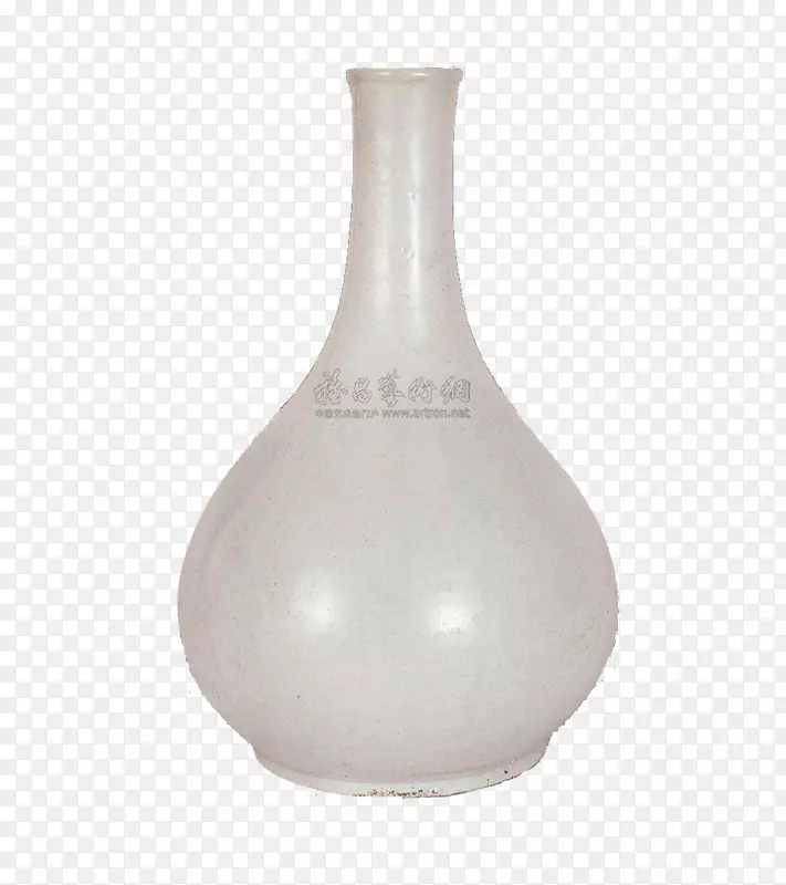 长颈白瓷瓶