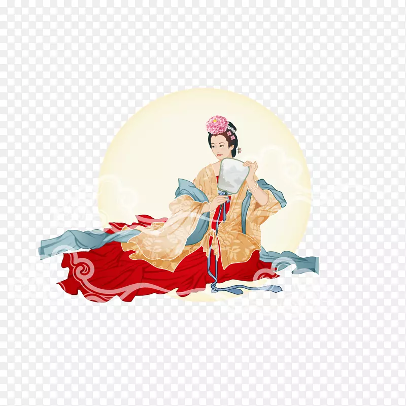 手绘古典人