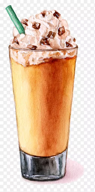 创意夏日冷饮冰淇淋图案