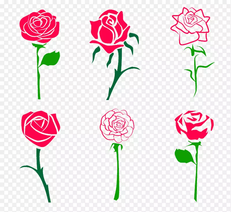 几何玫瑰花图片素材