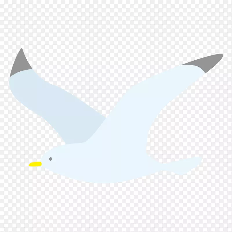 卡通手绘飞行的海鸥