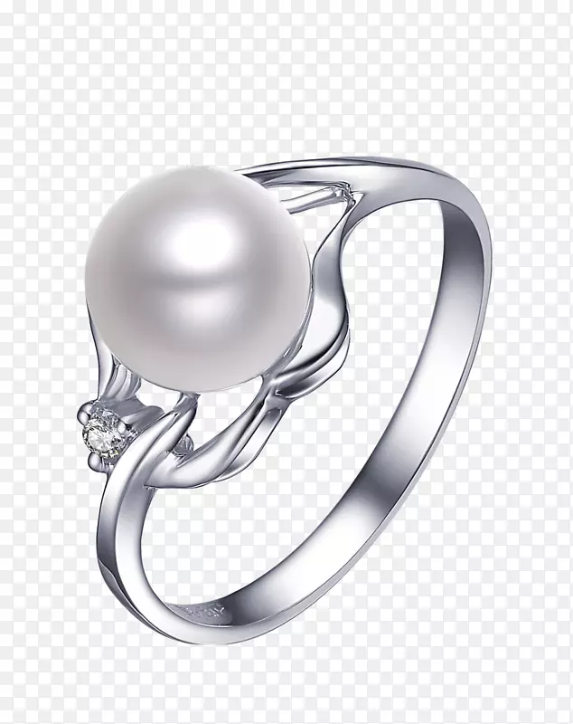 白珍珠戒指素材矢量