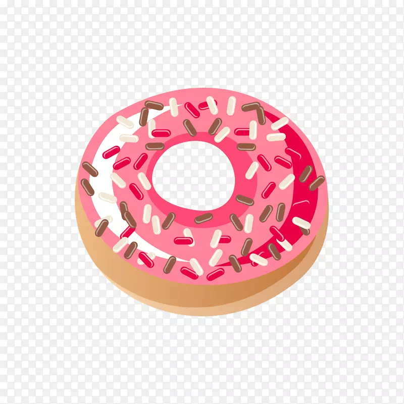 可爱甜甜圈甜品设计元素