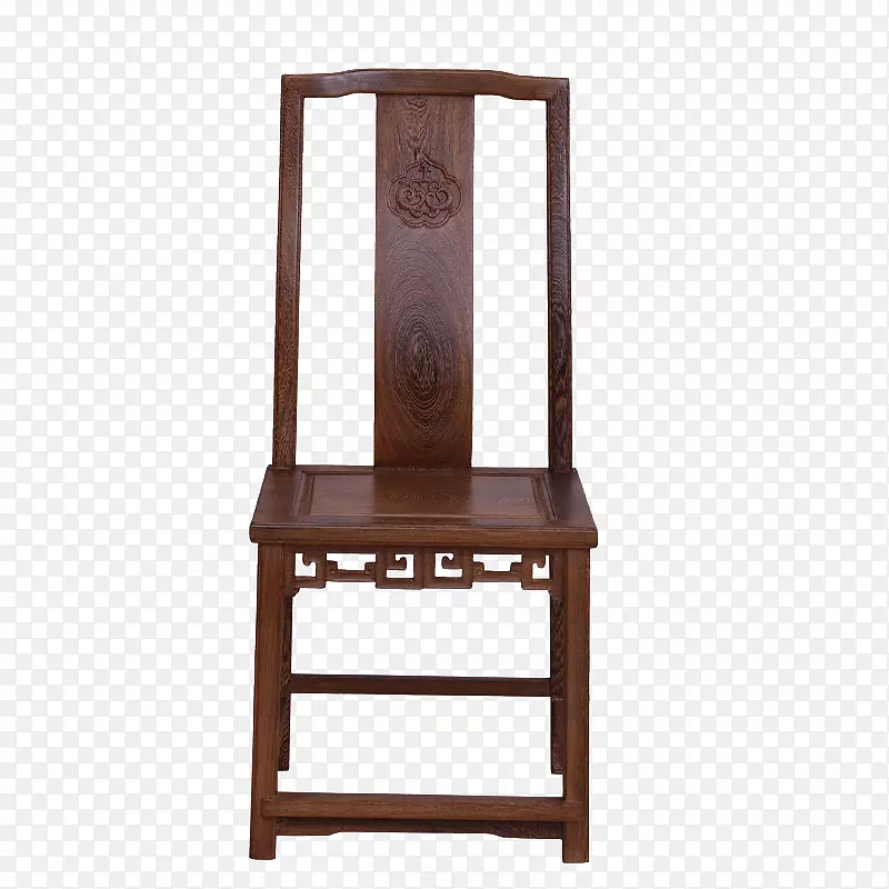 实木古典花纹靠背椅