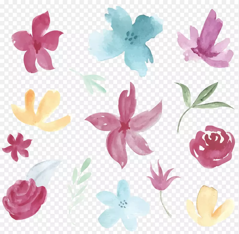 水彩花朵PNG下载