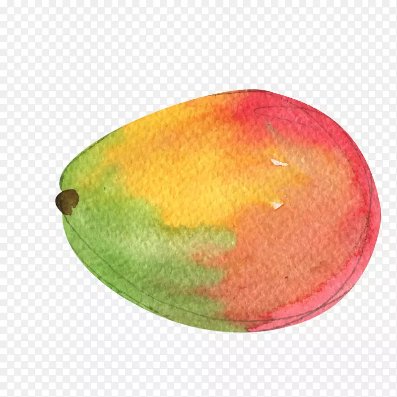 彩绘手绘芒果水果设计