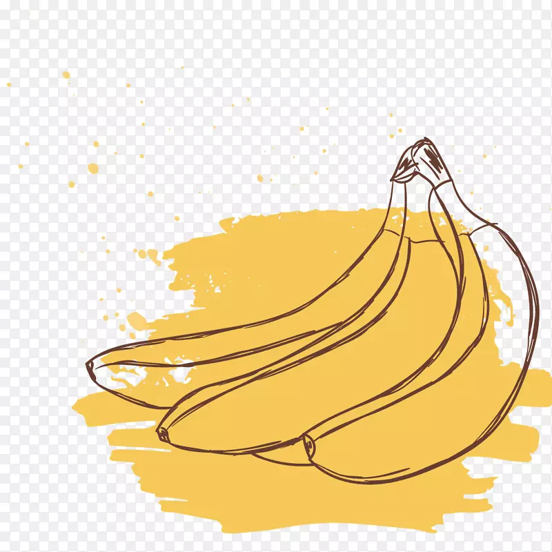 涂料手绘美味香蕉