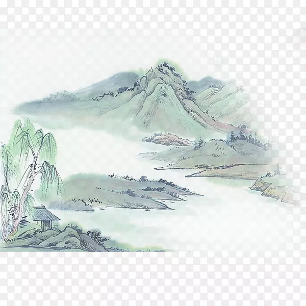 水墨画的免抠素材PNG图片素材下载_图片编号7567448-PNG素材网