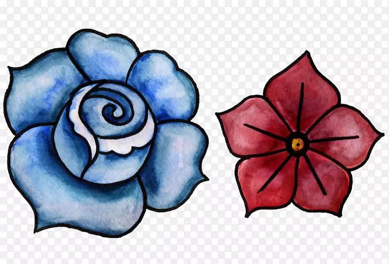 水彩花卉插画素材库