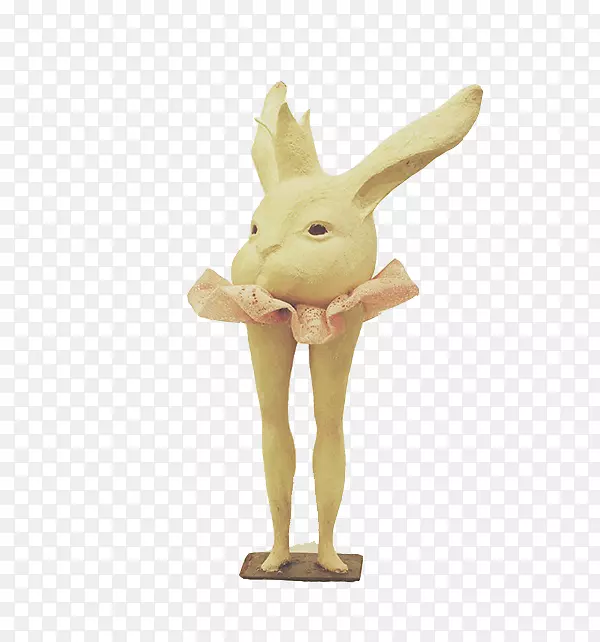 兔子雕塑免抠素材图片