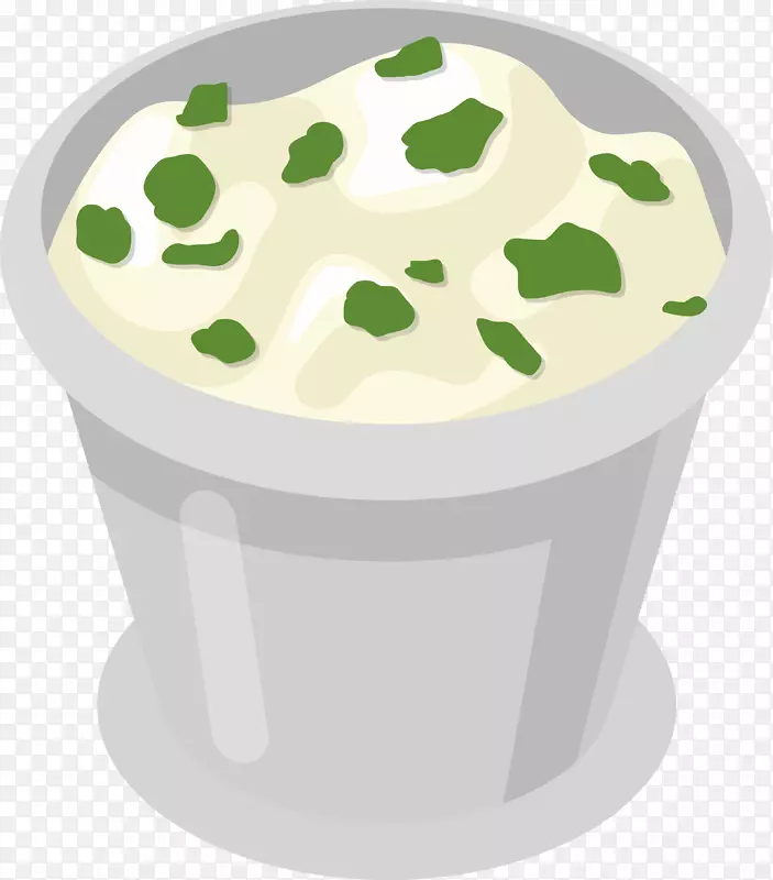 创意手绘美食皮蛋瘦肉粥素材