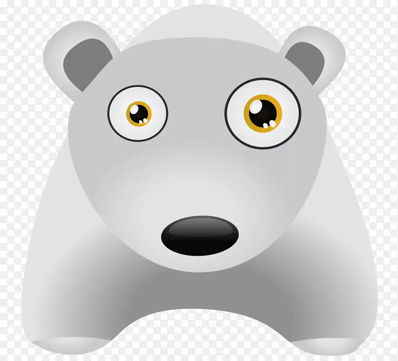 卡通小白熊