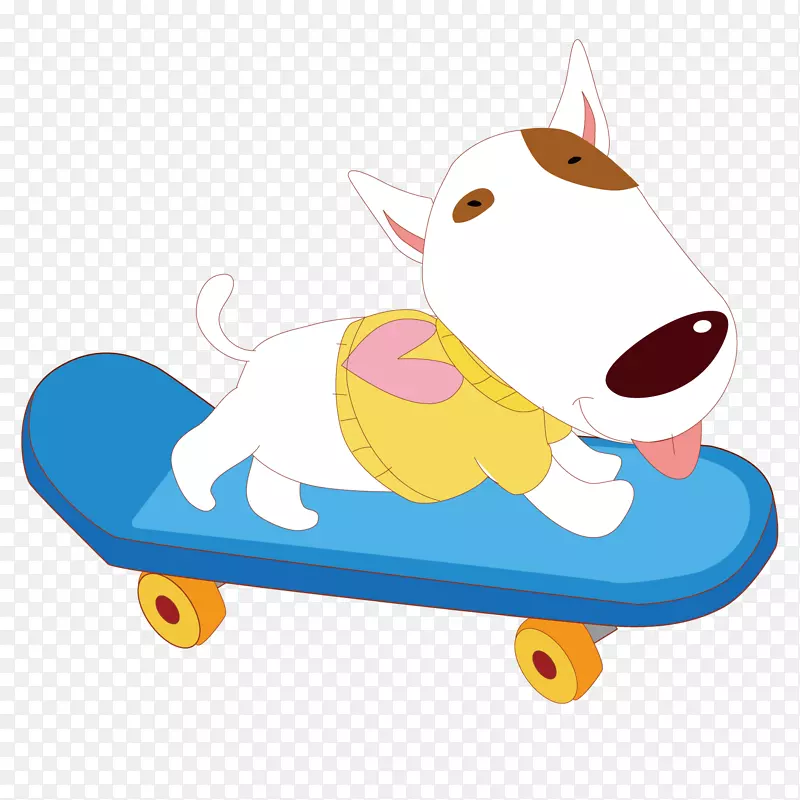 滑板车小狗