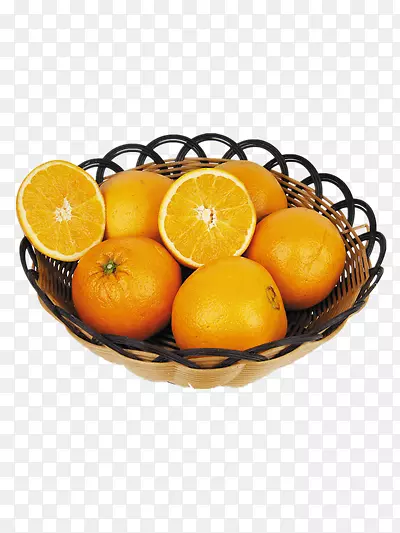 果篮里的橙子