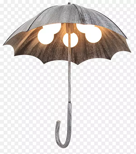 创意复古工业风雨伞吊灯