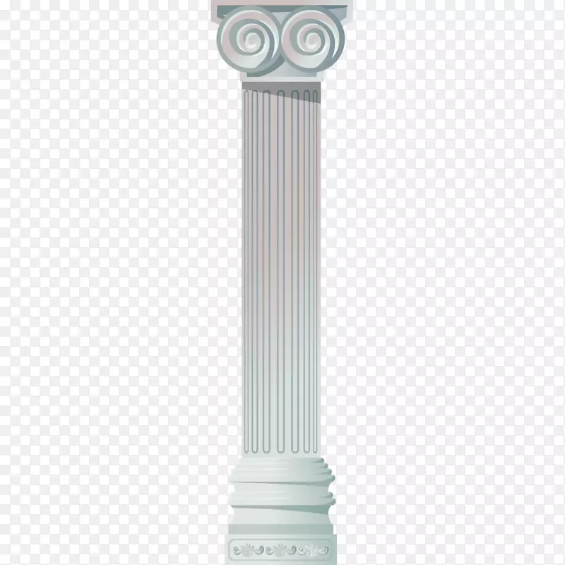 白色的建筑柱子