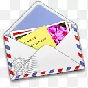 空气邮件邮票照片AirMail-icons