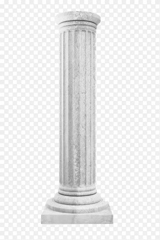 白色柱子