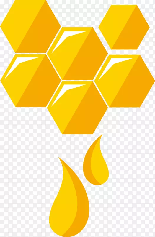 蜂蜜与蜜蜂设计矢量素材