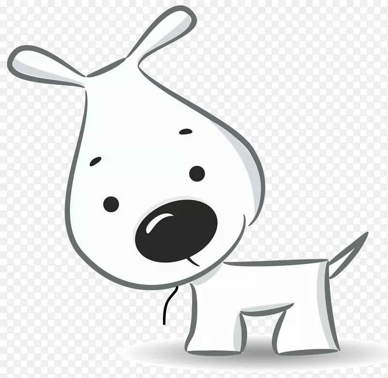 一只可爱的灰色的小狗