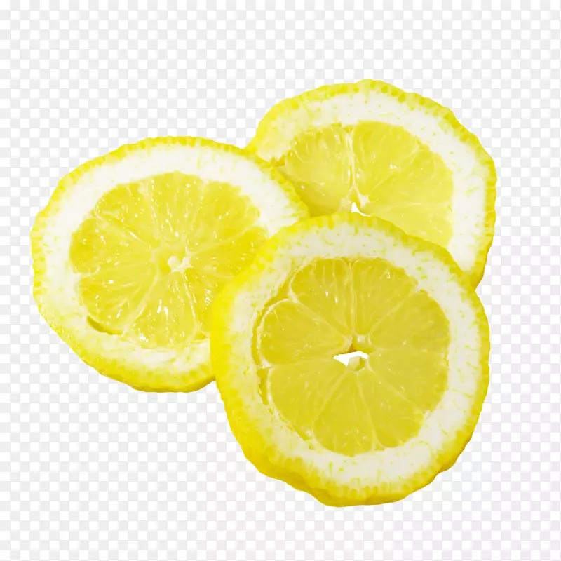 新鲜黄柠檬片摄影