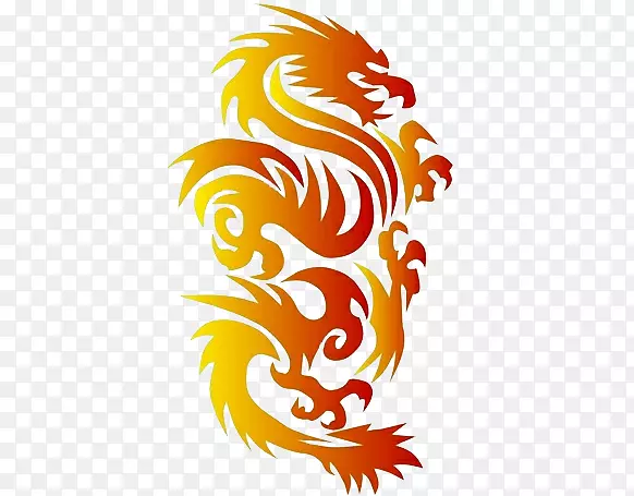 手绘金色祥龙PNG图片素材下载_图片编号7576527-PNG素材网