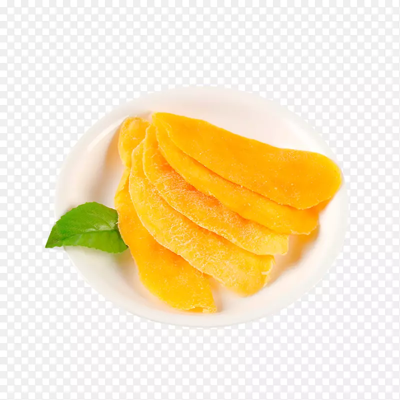 一碟新鲜的芒果片设计