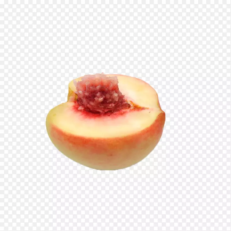 切开的美味水蜜桃