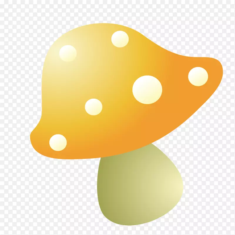 可爱扁平小蘑菇