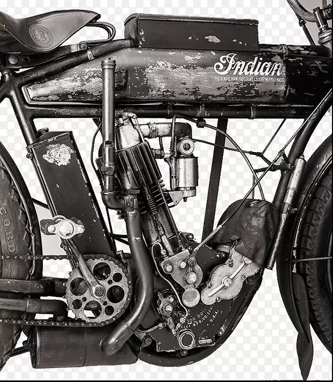 复古摩托车发动机图片