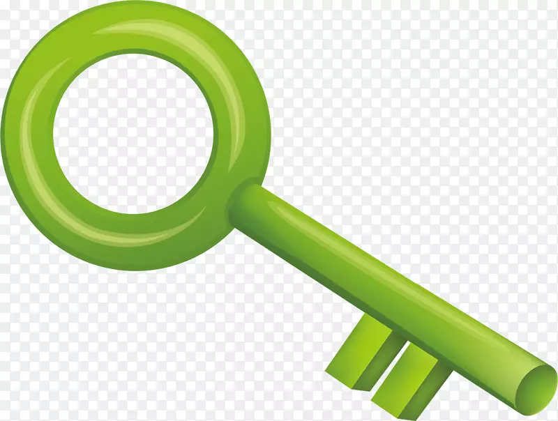 绿色钥匙图案素材