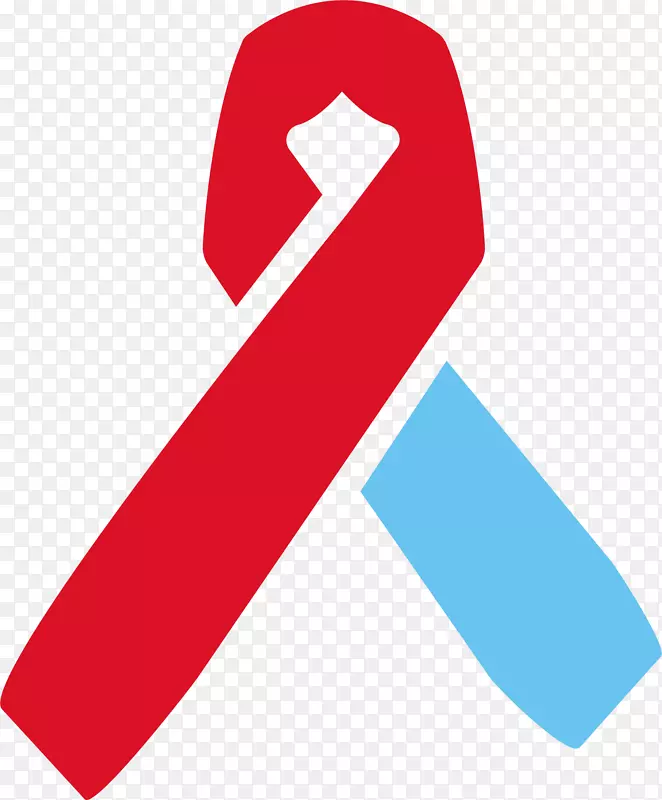 艾滋病人的标志卡通