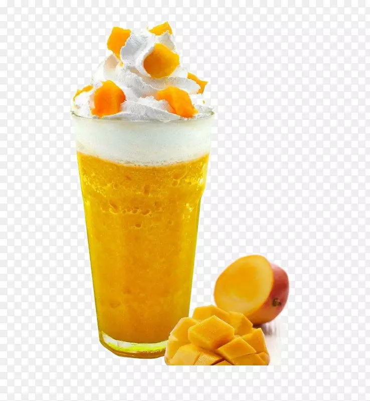 一杯芒果奶png大图